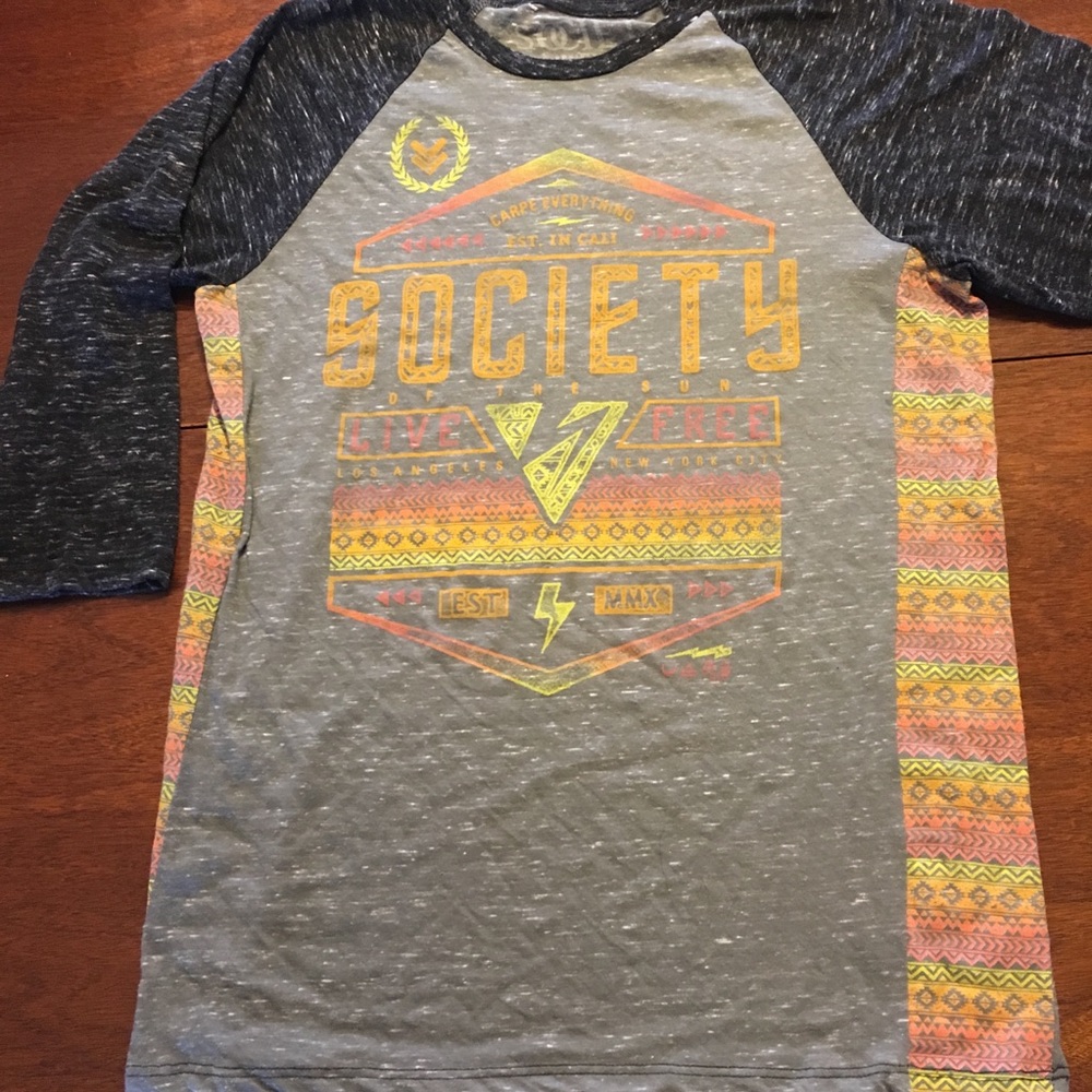 Barely worn! Society 3/4 sleeve comfy top!